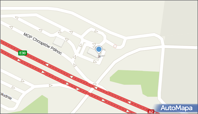 Stary Chrząstów, Stary Chrząstów, 18, mapa Stary Chrząstów