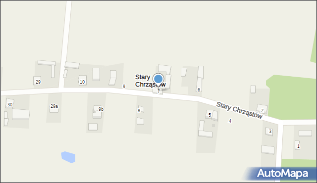 Stary Chrząstów, Stary Chrząstów, 7, mapa Stary Chrząstów