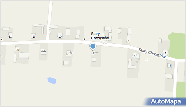 Stary Chrząstów, Stary Chrząstów, 8, mapa Stary Chrząstów