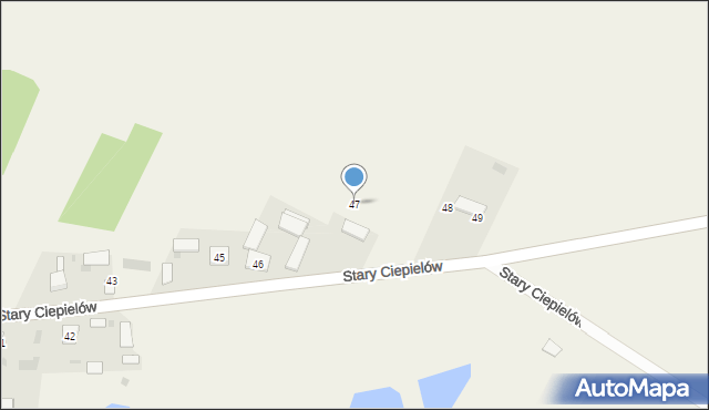 Stary Ciepielów, Stary Ciepielów, 47, mapa Stary Ciepielów