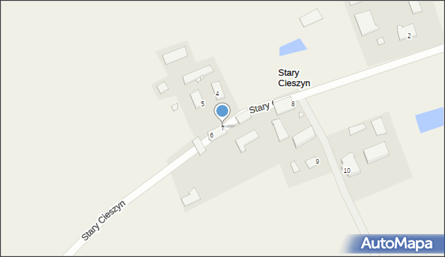 Stary Cieszyn, Stary Cieszyn, 7, mapa Stary Cieszyn