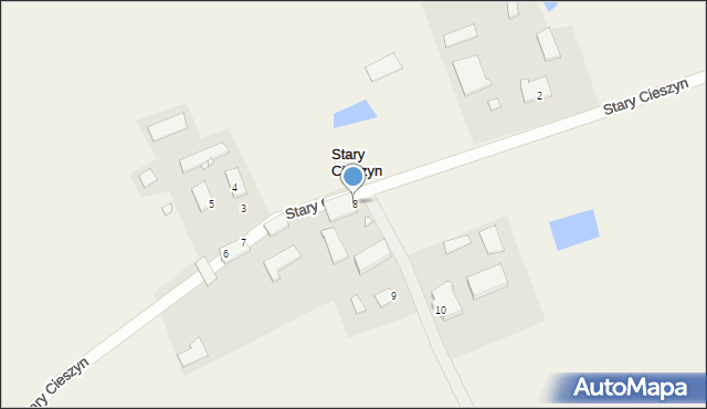 Stary Cieszyn, Stary Cieszyn, 8, mapa Stary Cieszyn