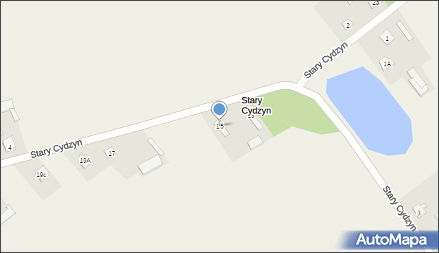 Stary Cydzyn, Stary Cydzyn, 15, mapa Stary Cydzyn