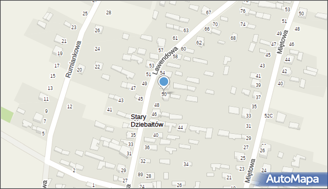 Stary Dziebałtów, Stary Dziebałtów, 63, mapa Stary Dziebałtów