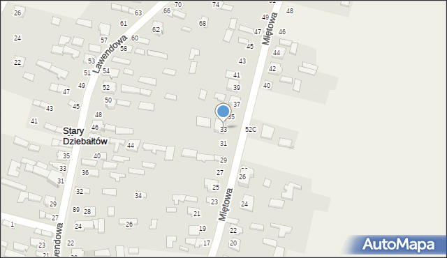Stary Dziebałtów, Stary Dziebałtów, 63A, mapa Stary Dziebałtów