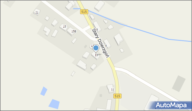 Stary Dzierzgoń, Stary Dzierzgoń, 13, mapa Stary Dzierzgoń