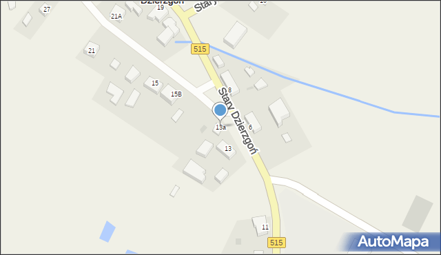 Stary Dzierzgoń, Stary Dzierzgoń, 13a, mapa Stary Dzierzgoń