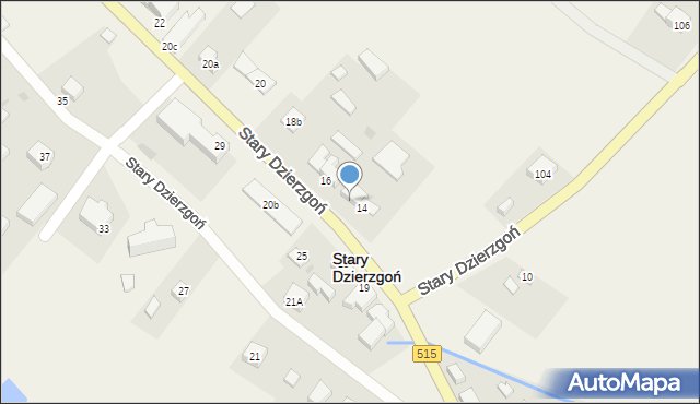 Stary Dzierzgoń, Stary Dzierzgoń, 14a, mapa Stary Dzierzgoń