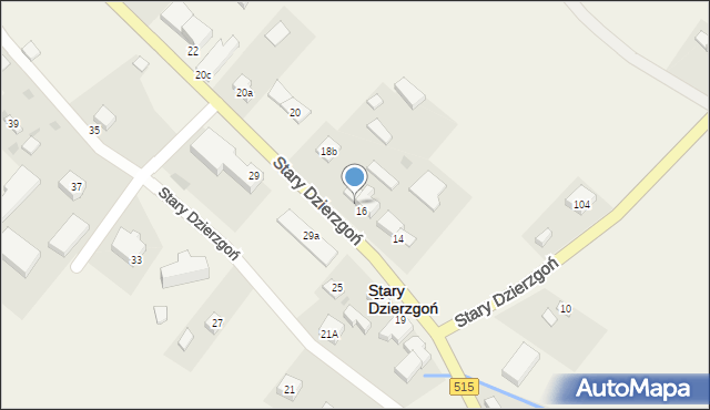 Stary Dzierzgoń, Stary Dzierzgoń, 18, mapa Stary Dzierzgoń