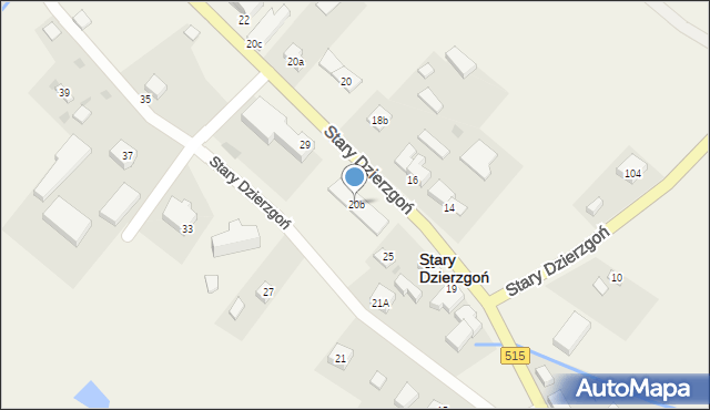 Stary Dzierzgoń, Stary Dzierzgoń, 20b, mapa Stary Dzierzgoń