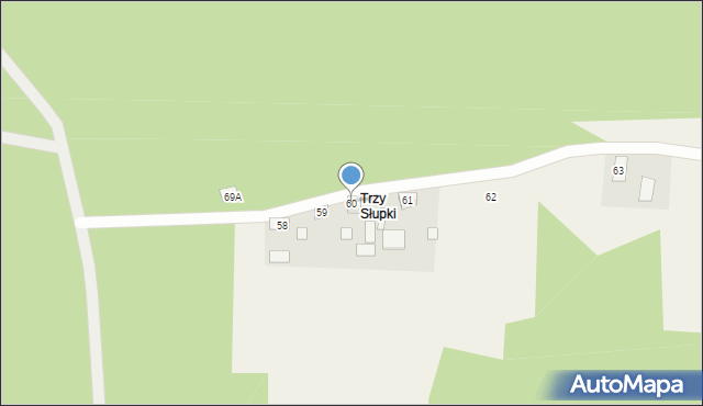 Stary Franciszków, Stary Franciszków, 60, mapa Stary Franciszków