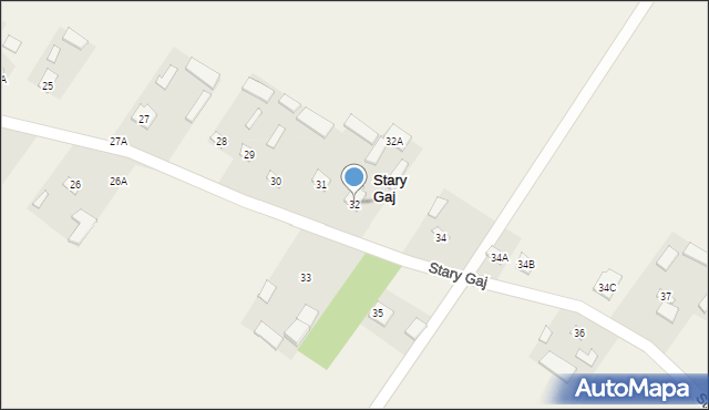 Stary Gaj, Stary Gaj, 32, mapa Stary Gaj