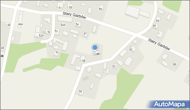 Stary Garbów, Stary Garbów, 60a, mapa Stary Garbów