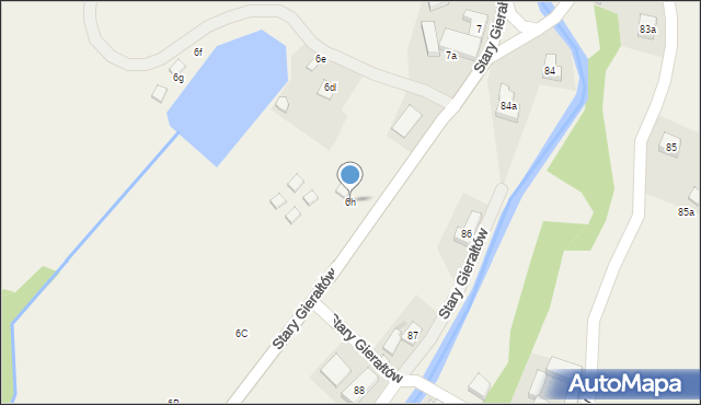 Stary Gierałtów, Stary Gierałtów, 6h, mapa Stary Gierałtów
