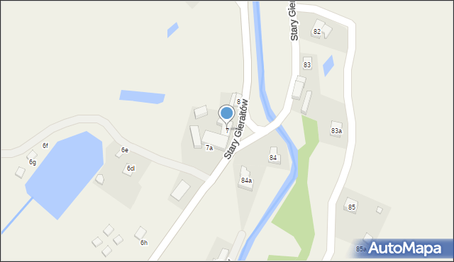 Stary Gierałtów, Stary Gierałtów, 7, mapa Stary Gierałtów