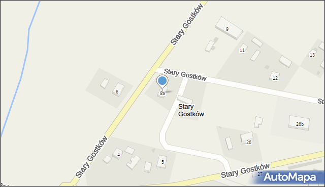 Stary Gostków, Stary Gostków, 8, mapa Stary Gostków