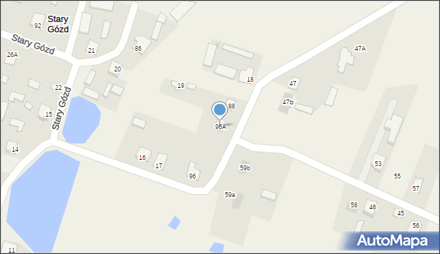 Stary Gózd, Stary Gózd, 96A, mapa Stary Gózd