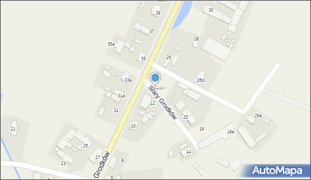 Stary Grodków, Stary Grodków, 22, mapa Stary Grodków