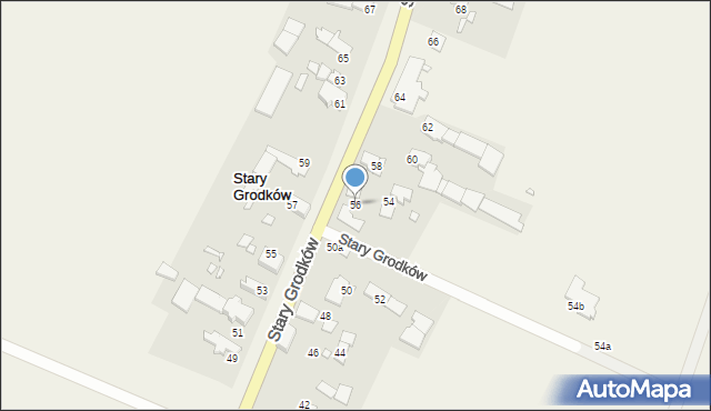 Stary Grodków, Stary Grodków, 56, mapa Stary Grodków