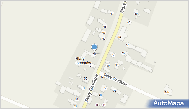 Stary Grodków, Stary Grodków, 59, mapa Stary Grodków