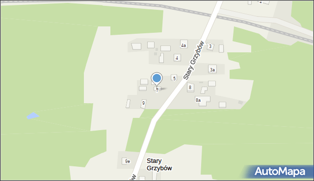 Stary Grzybów, Stary Grzybów, 7, mapa Stary Grzybów