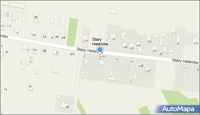 Stary Helenów, Stary Helenów, 11, mapa Stary Helenów