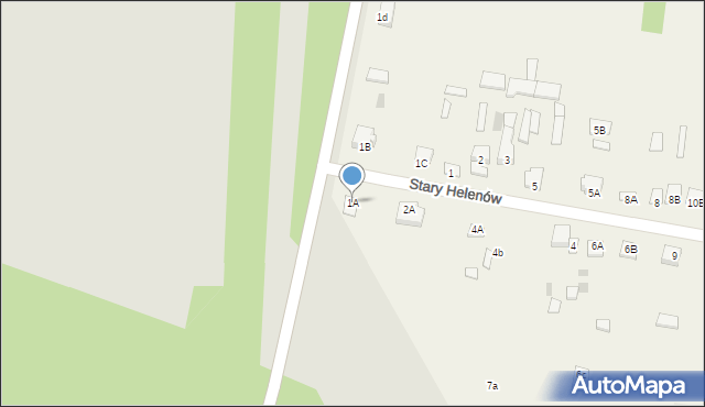 Stary Helenów, Stary Helenów, 1A, mapa Stary Helenów