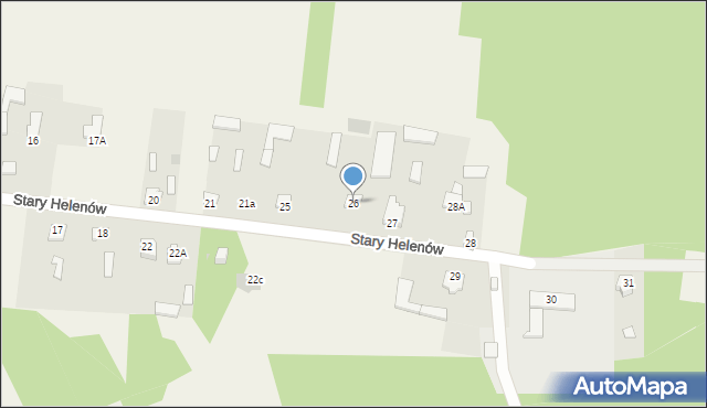 Stary Helenów, Stary Helenów, 26, mapa Stary Helenów