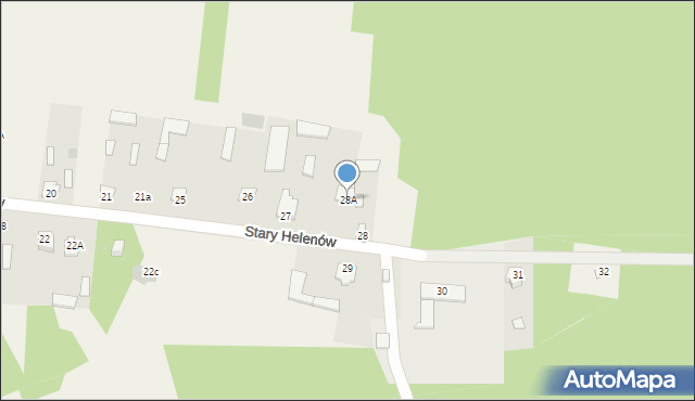 Stary Helenów, Stary Helenów, 28A, mapa Stary Helenów