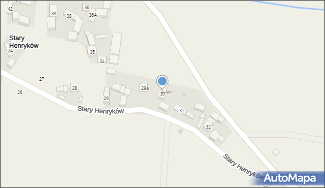 Stary Henryków, Stary Henryków, 30, mapa Stary Henryków