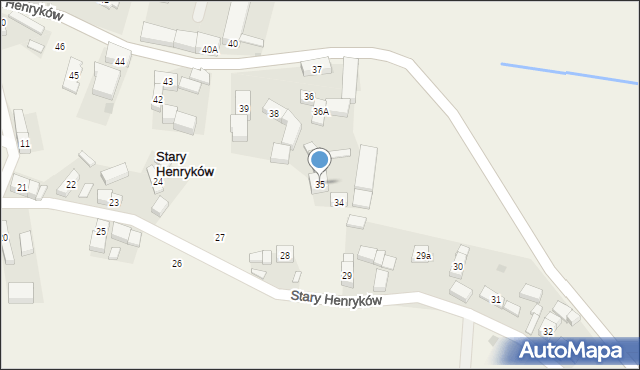 Stary Henryków, Stary Henryków, 35, mapa Stary Henryków