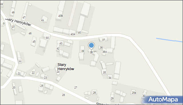 Stary Henryków, Stary Henryków, 38, mapa Stary Henryków