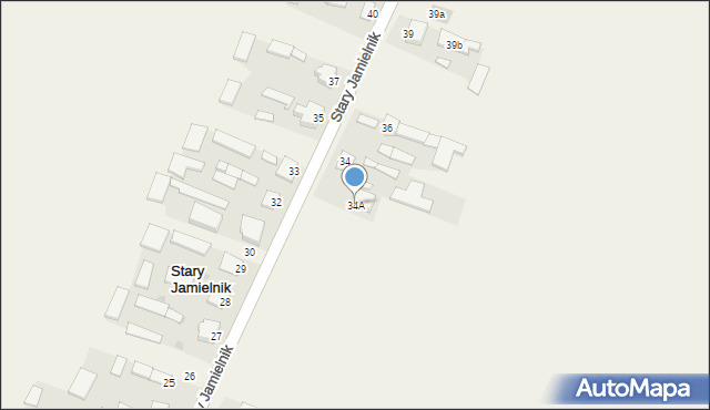 Stary Jamielnik, Stary Jamielnik, 34A, mapa Stary Jamielnik
