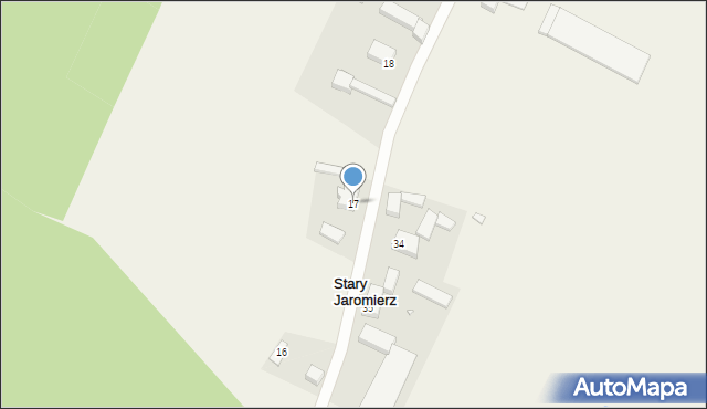 Stary Jaromierz, Stary Jaromierz, 17, mapa Stary Jaromierz