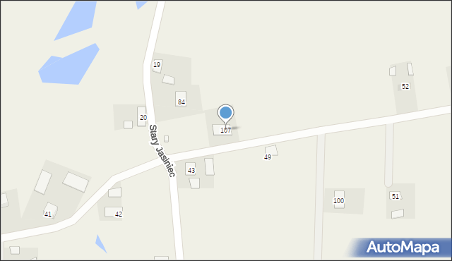 Stary Jasiniec, Stary Jasiniec, 107, mapa Stary Jasiniec