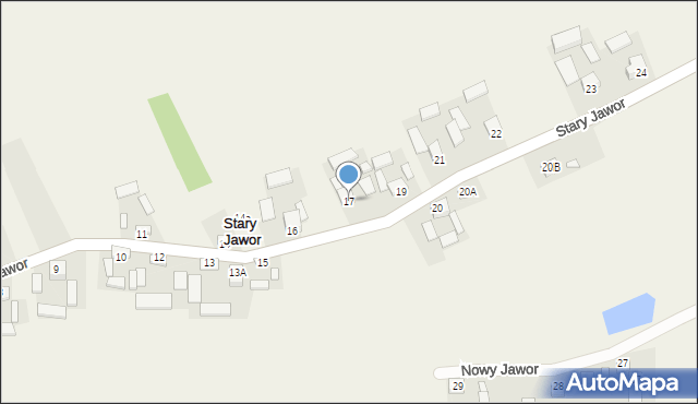 Stary Jawor, Stary Jawor, 17, mapa Stary Jawor