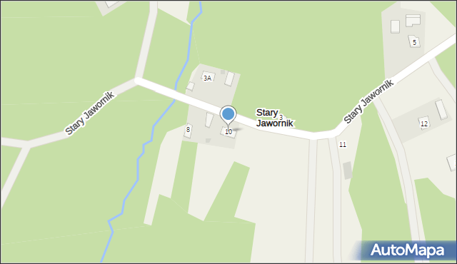 Stary Jawornik, Stary Jawornik, 10, mapa Stary Jawornik