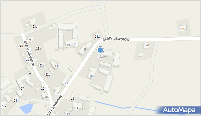 Stary Jaworów, Stary Jaworów, 17, mapa Stary Jaworów