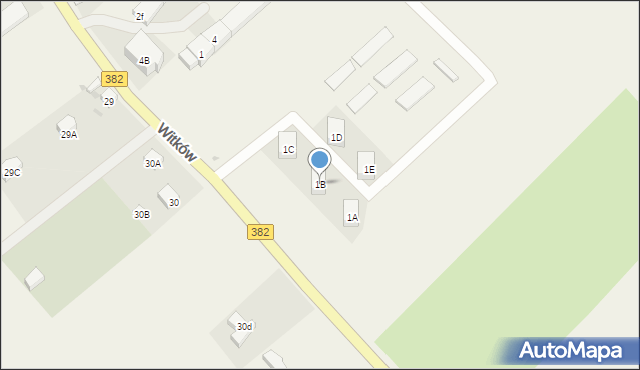 Stary Jaworów, Stary Jaworów, 1B, mapa Stary Jaworów