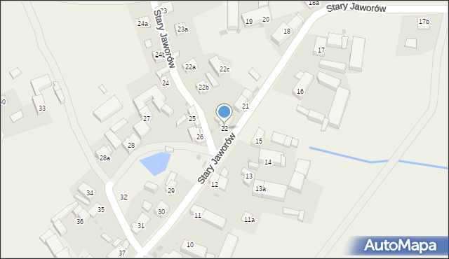 Stary Jaworów, Stary Jaworów, 22, mapa Stary Jaworów