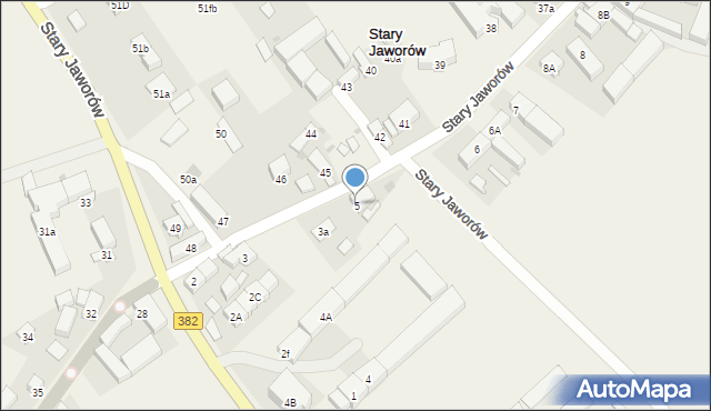 Stary Jaworów, Stary Jaworów, 5, mapa Stary Jaworów