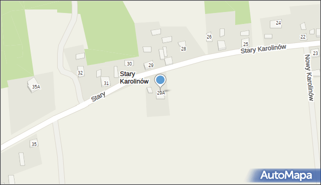 Stary Karolinów, Stary Karolinów, 29A, mapa Stary Karolinów