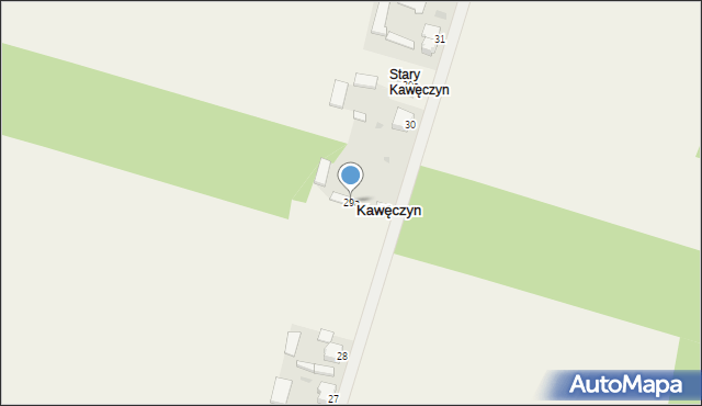 Stary Kawęczyn, Stary Kawęczyn, 29a, mapa Stary Kawęczyn