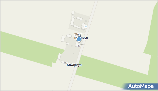 Stary Kawęczyn, Stary Kawęczyn, 30, mapa Stary Kawęczyn