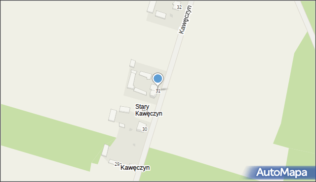 Stary Kawęczyn, Stary Kawęczyn, 31, mapa Stary Kawęczyn