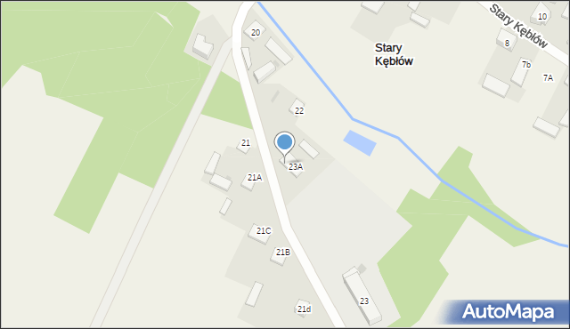 Stary Kębłów, Stary Kębłów, 23b, mapa Stary Kębłów