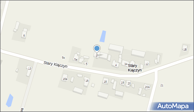 Stary Kiączyn, Stary Kiączyn, 17, mapa Stary Kiączyn