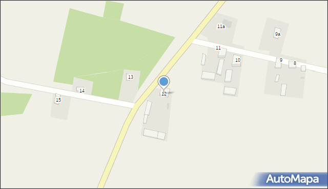 Stary Kiełbów, Stary Kiełbów, 12, mapa Stary Kiełbów