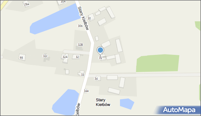 Stary Kiełbów, Stary Kiełbów, 31, mapa Stary Kiełbów