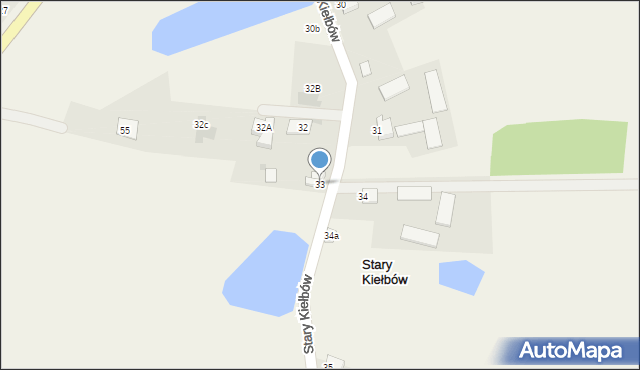 Stary Kiełbów, Stary Kiełbów, 33, mapa Stary Kiełbów